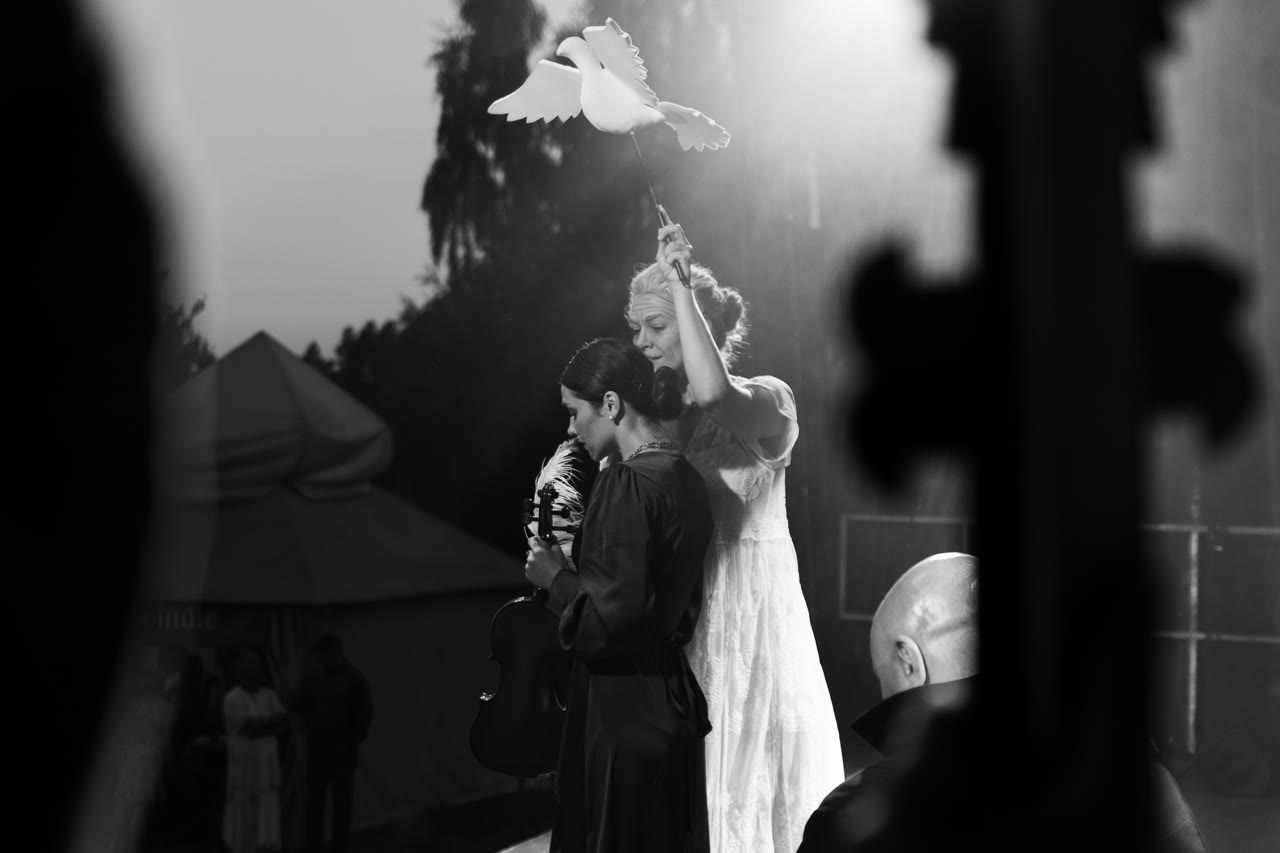 A tender moment on stage
